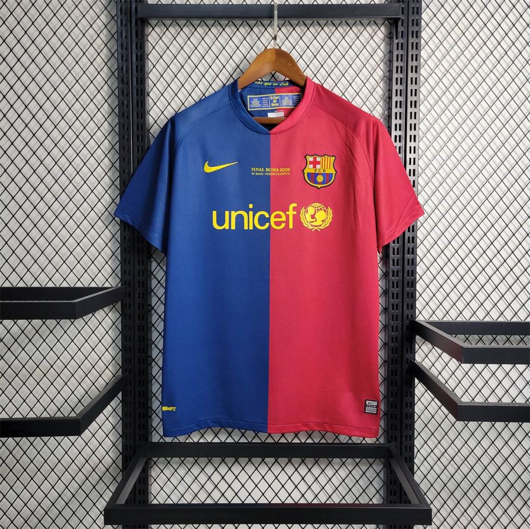 08-09 Barcelona Home Retro Jersey - view 3