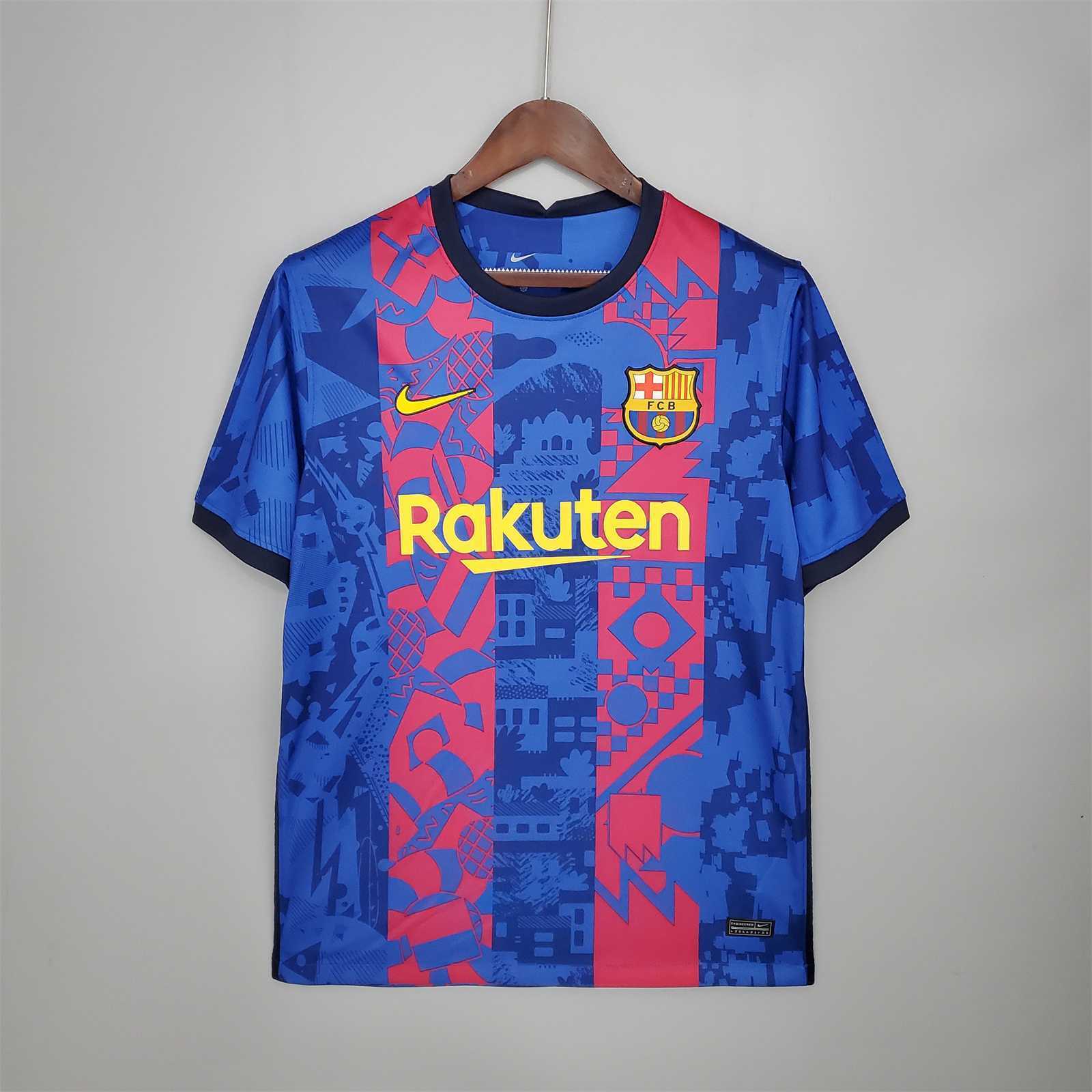 2021-22 Barcelona Third Away Soccer Jersey