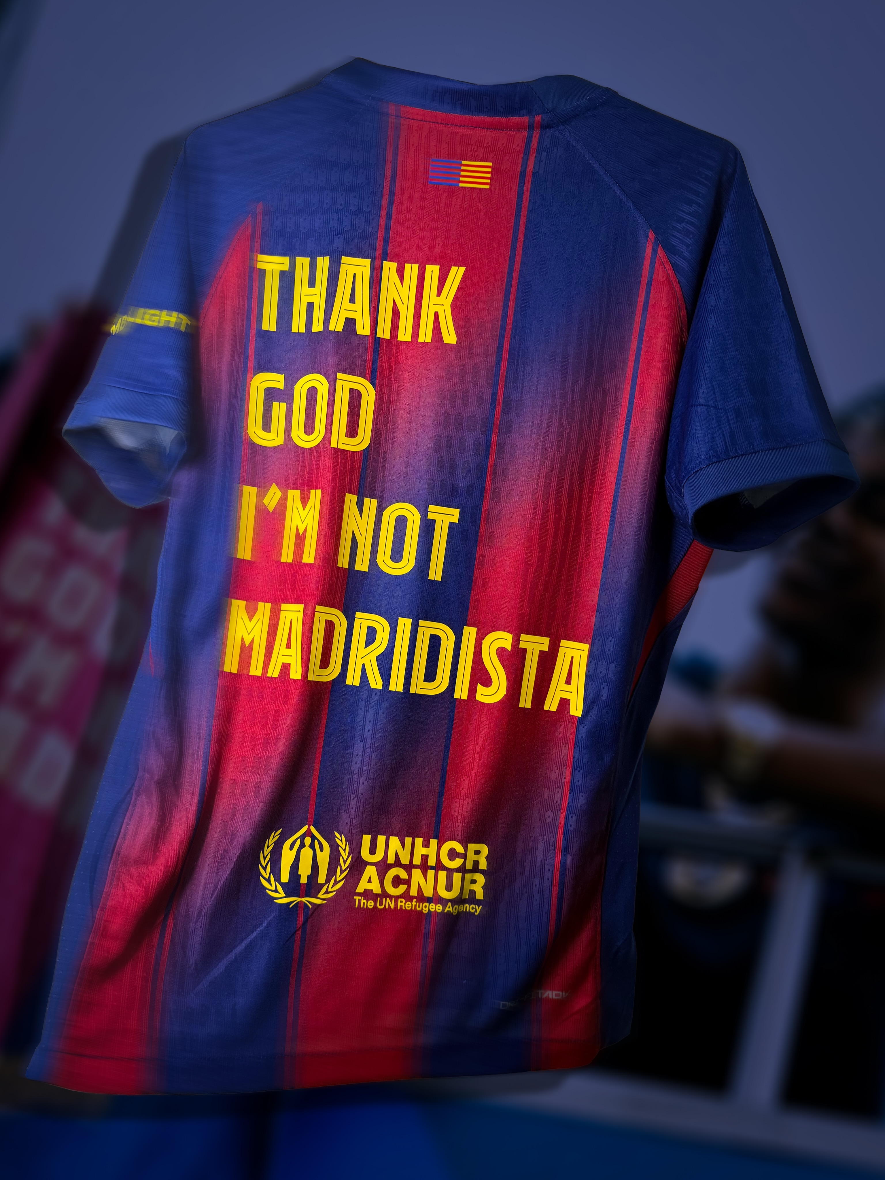 Season 25/26 Barcelona Home Thank God I’m Not Madridista