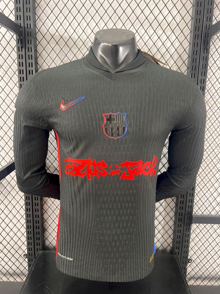 FC BARCELONA x TRAVIS SCOTT 24/25 Men's Away Jersey Limited Edition Long Sleeve