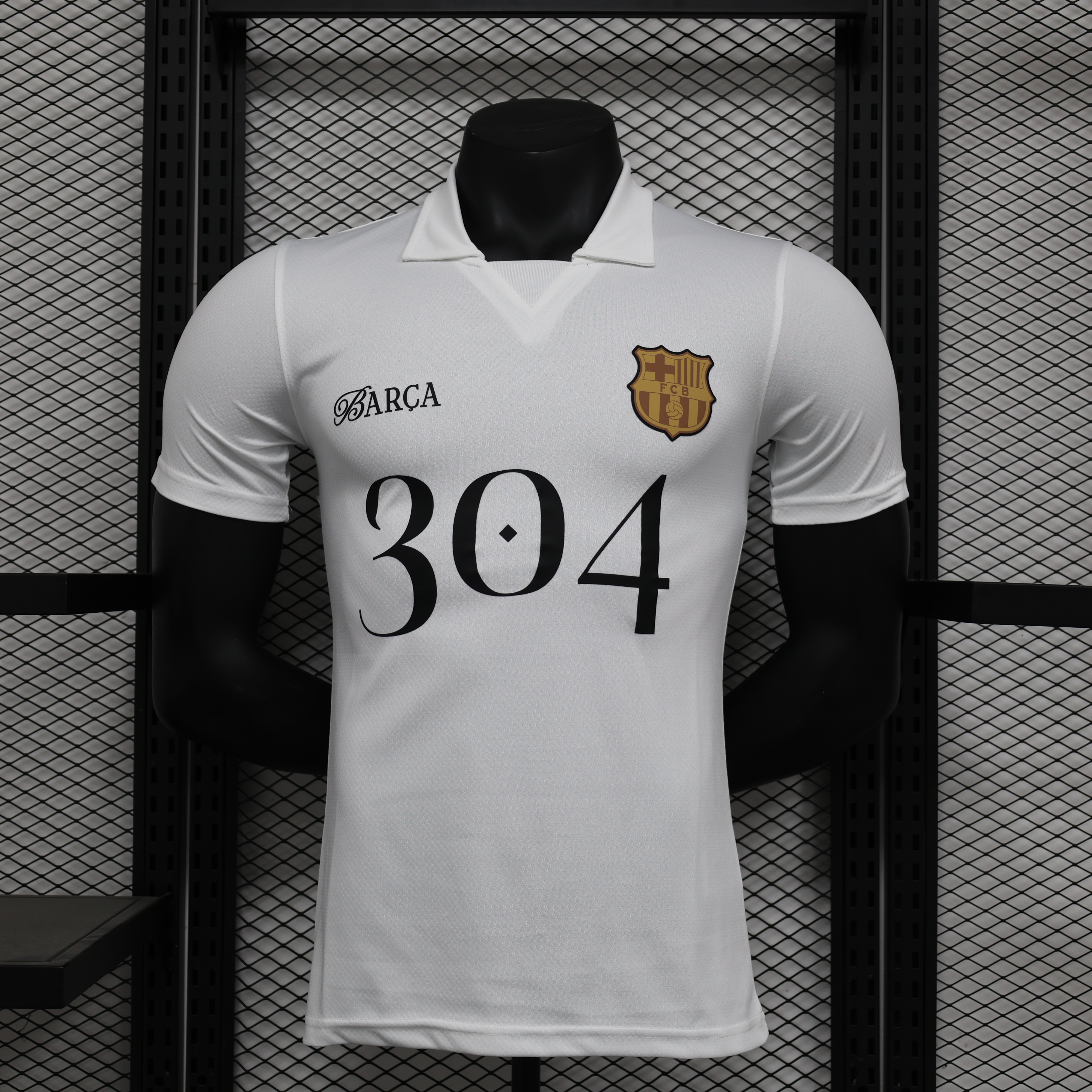 24-25 Barcelona LAMINE YAMAL White Soccer Jersey Player Version