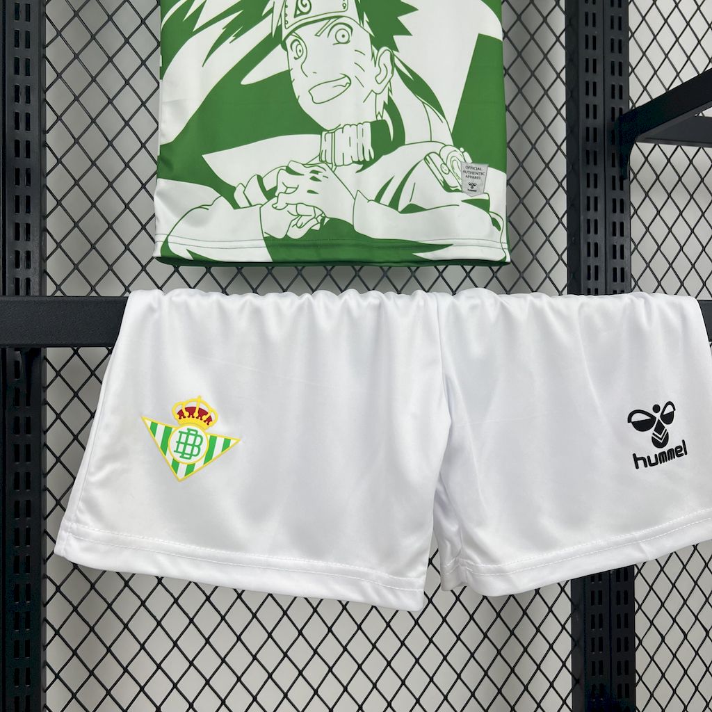 25-26 Real Betis x Naruto Special Edition Kids Kit Jersey+Shorts - view 7