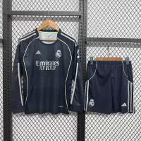 25-26 Real Madrid Away Soccer Kids Long Sleeve Jersey+Short - view 1
