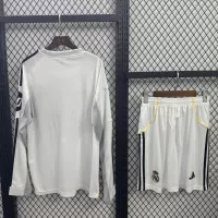 25-26 Real Madrid Home Soccer Kids Long Sleeve Jersey+Short - view 3