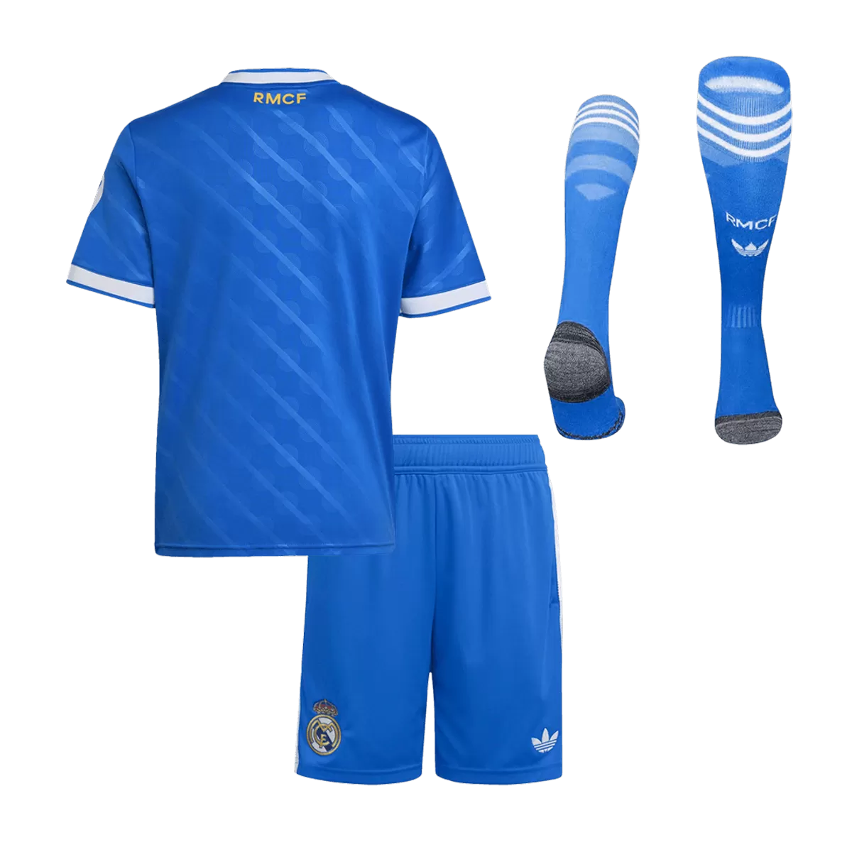 25-26 Real Madrid Third Away Soccer Kids Full Kit Jersey+Shorts+Socks - view 3