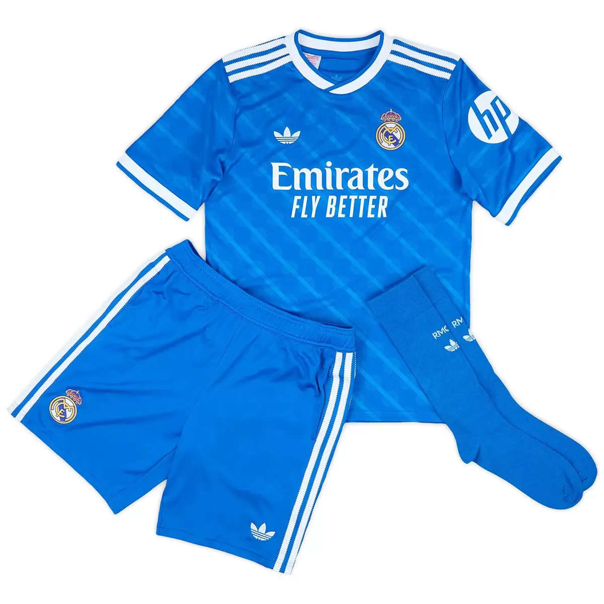 25-26 Real Madrid Third Away Soccer Kids Full Kit Jersey+Shorts+Socks - view 4
