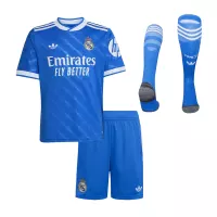 25-26 Real Madrid Third Away Soccer Kids Full Kit Jersey+Shorts+Socks - view 1