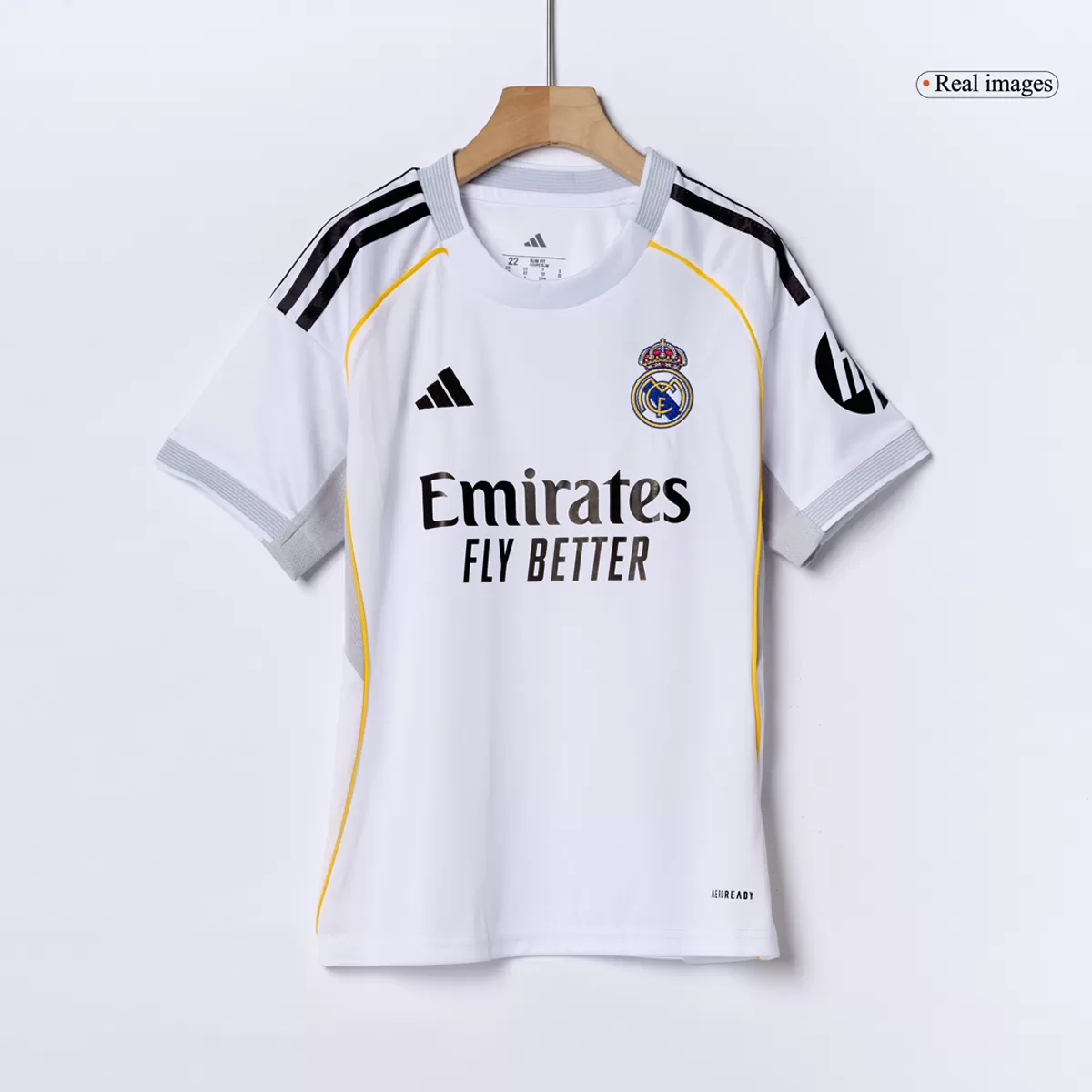 25-26 Real Madrid Home Soccer Kids Full Kit Jersey+Shorts+Socks - view 3