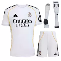 25-26 Real Madrid Home Soccer Full Kit Jersey+Shorts+Socks - view 1
