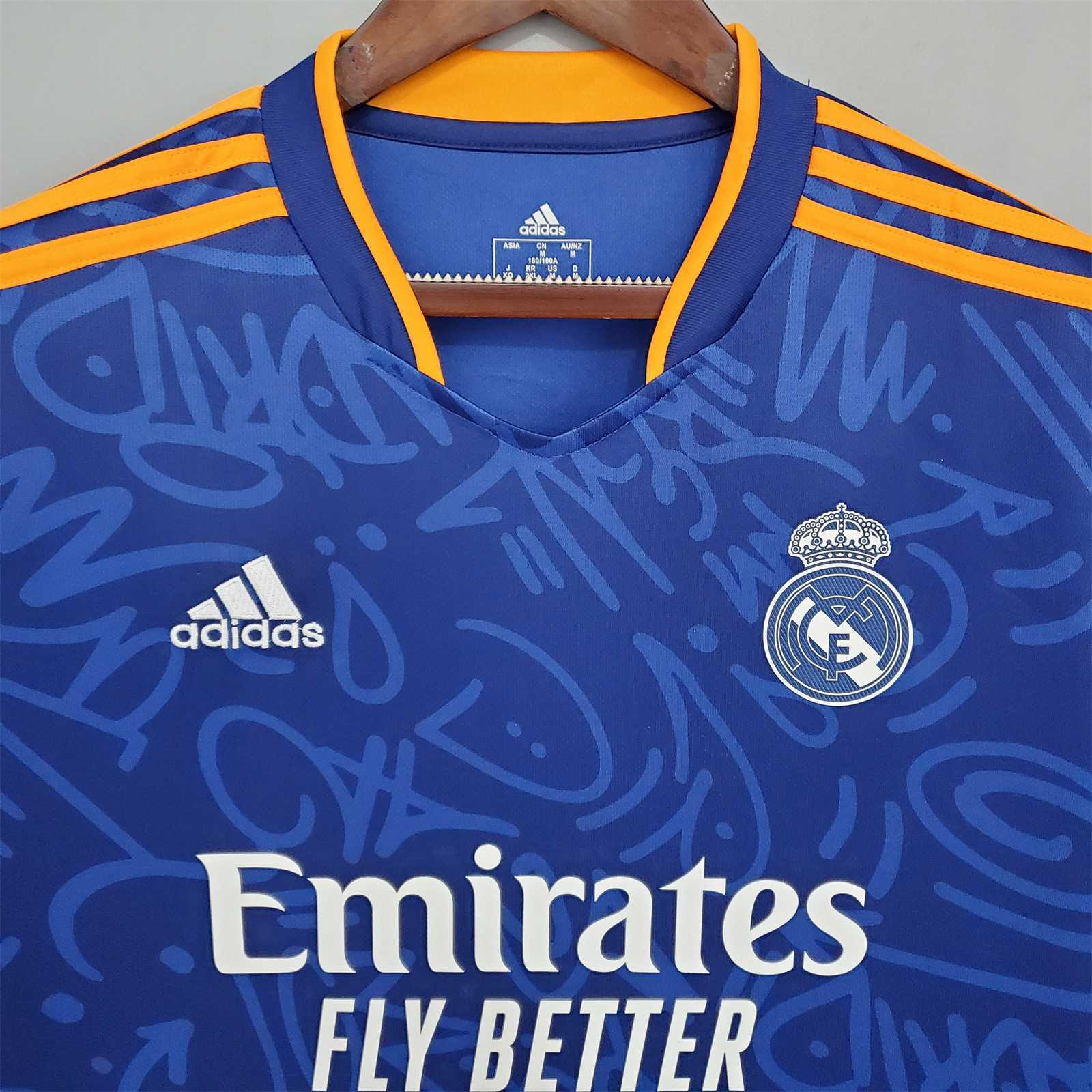 21-22 Real Madrid Away Soccer Retro Jersey - view 8