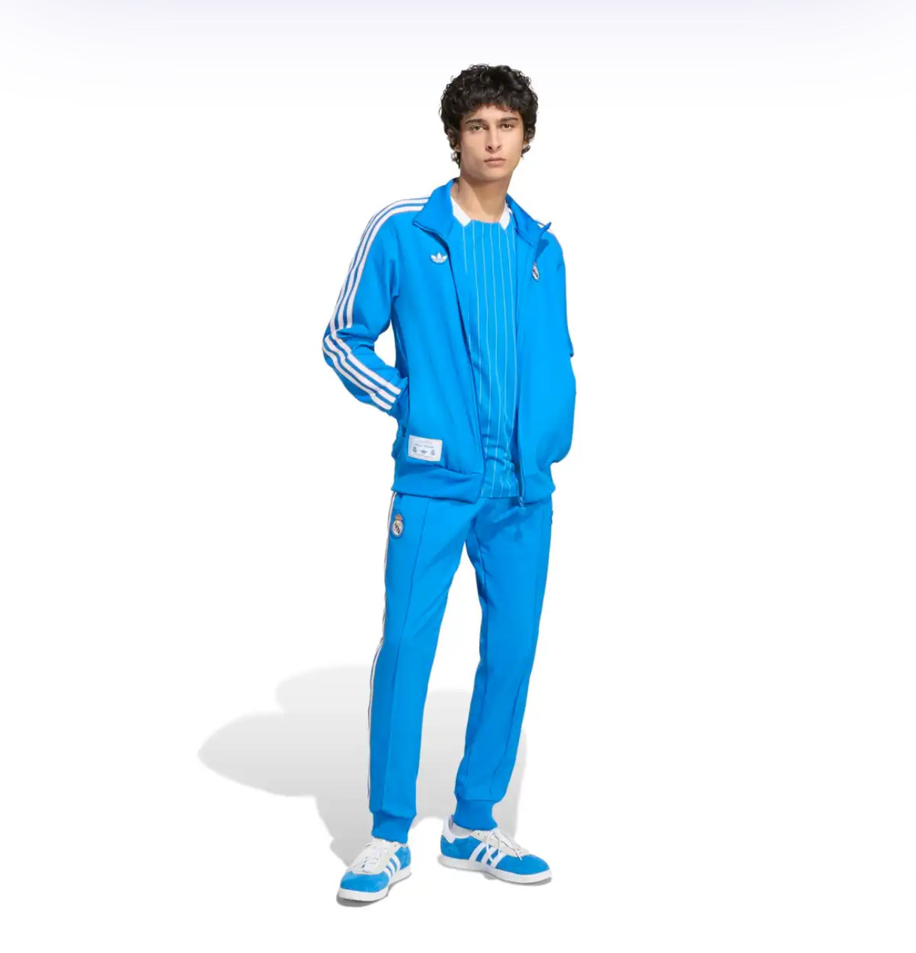 2025-26 Real Madrid Terrace Icons Track Training Jacket Set Blue - view 20