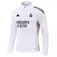 25-26 Real Madrid 1/4 Zipper Sweat Kit(Top+Pants) White - view 7