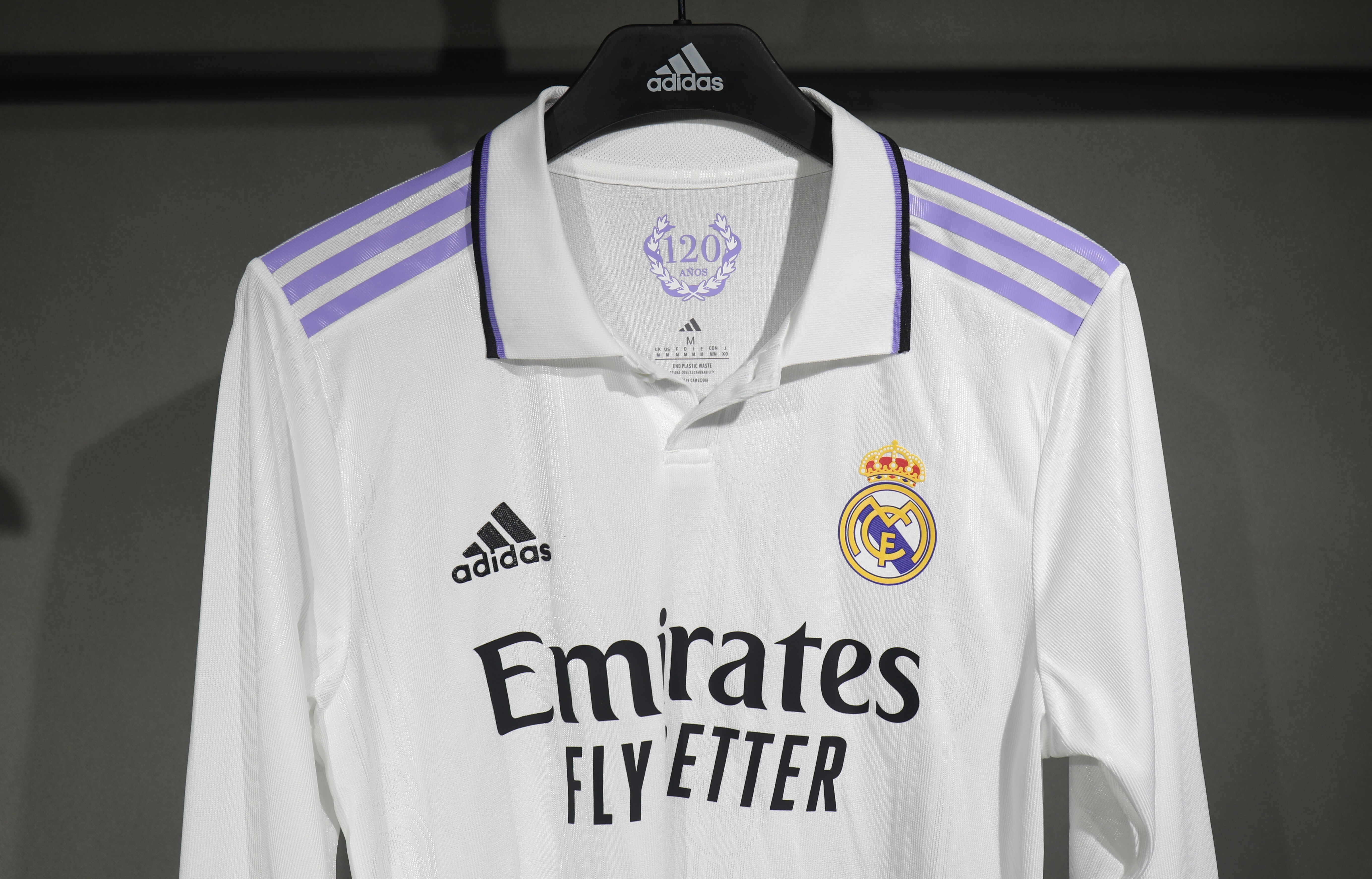 22-23 Real Madrid Home Retro Jersey Player Edition Long Sleeve - view 6