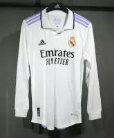 22-23 Real Madrid Home Retro Jersey Player Edition Long Sleeve - view 1