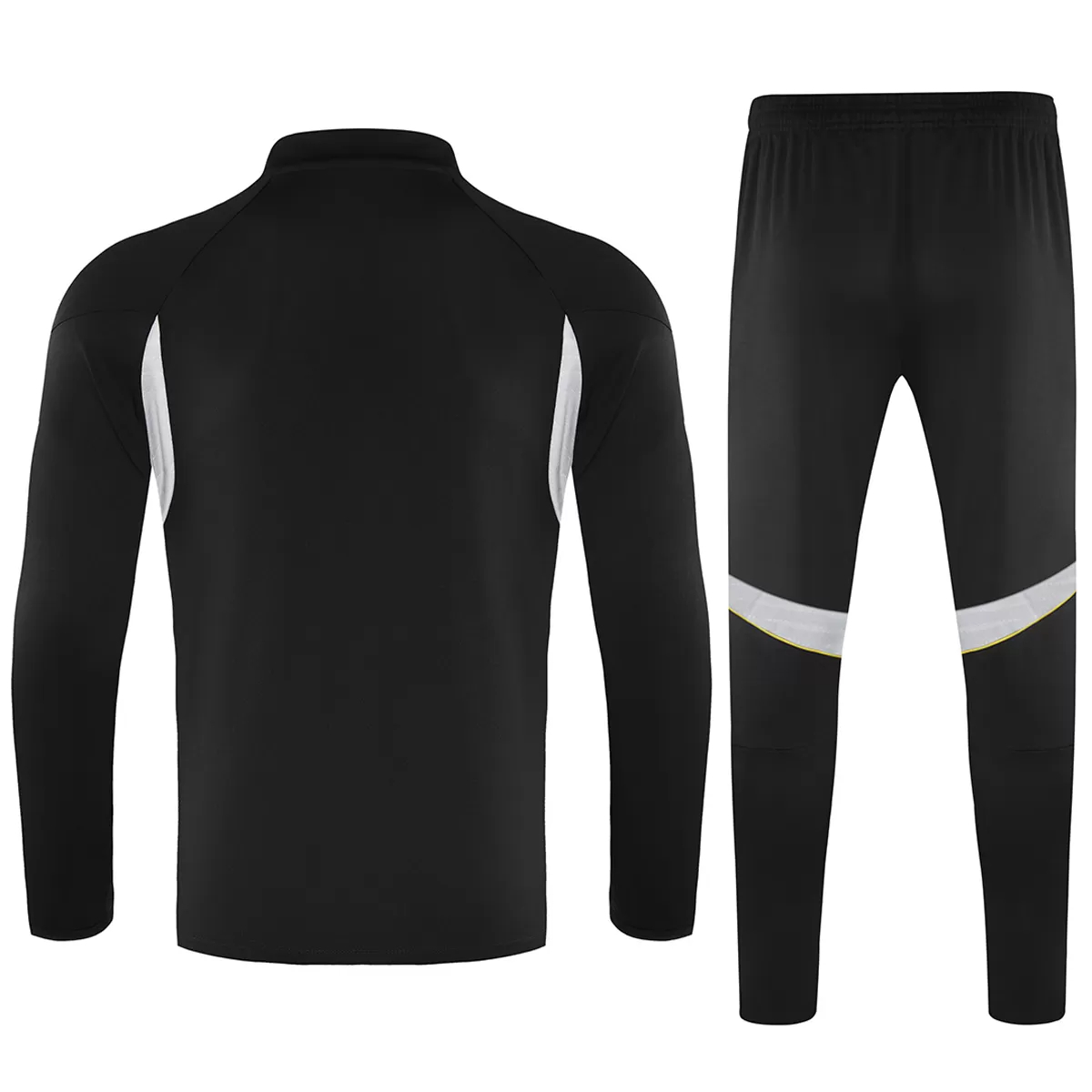 25-26 Real Madrid 1/4 Zipper Sweat Kit(Top+Pants) Black - view 3