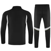 25-26 Real Madrid 1/4 Zipper Sweat Kit(Top+Pants) Black - view 3