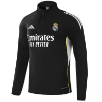 25-26 Real Madrid 1/4 Zipper Sweat Kit(Top+Pants) Black - view 4