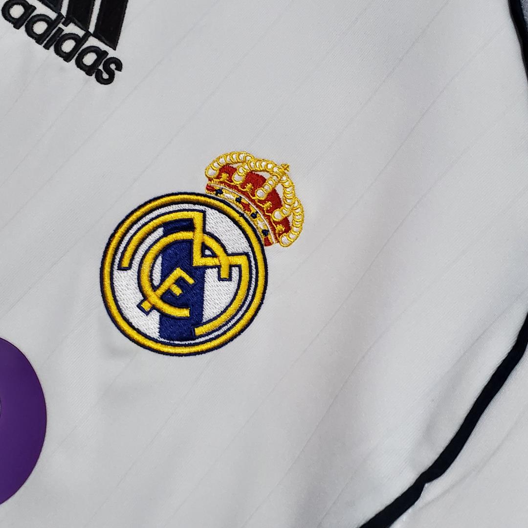 2006/07 Real Madrid Home Retro Jersey Long Sleeve - view 4