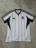 25-26 Real Madrid Baseball Soccer Jersey White - view 1