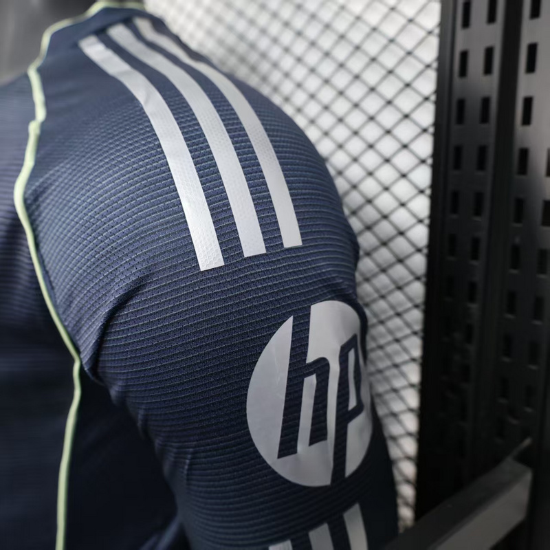 25-26 Real Madrid Away Soccer Jersey Player Version Long Sleeve - view 5