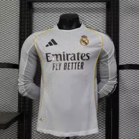 25-26 Real Madrid Home Soccer Jersey Player Version Long Sleeve - view 1