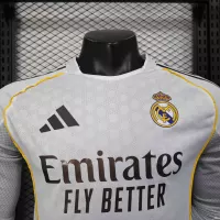25-26 Real Madrid Home Soccer Jersey Player Version Long Sleeve - view 4