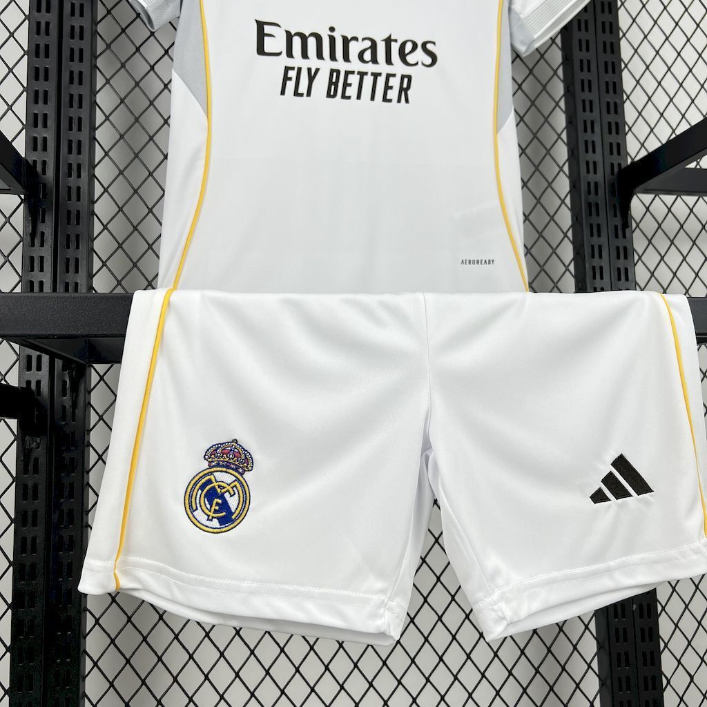 25-26 Real Madrid Home Soccer Kids Kit Jersey+Shorts - view 5
