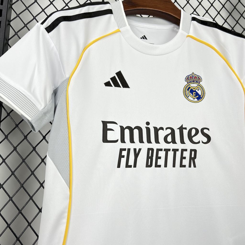 25-26 Real Madrid Home Soccer Kids Kit Jersey+Shorts - view 6