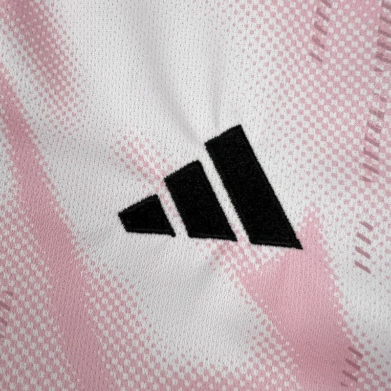 24-25 Real Madrid Soccer Jersey Pink White - view 7