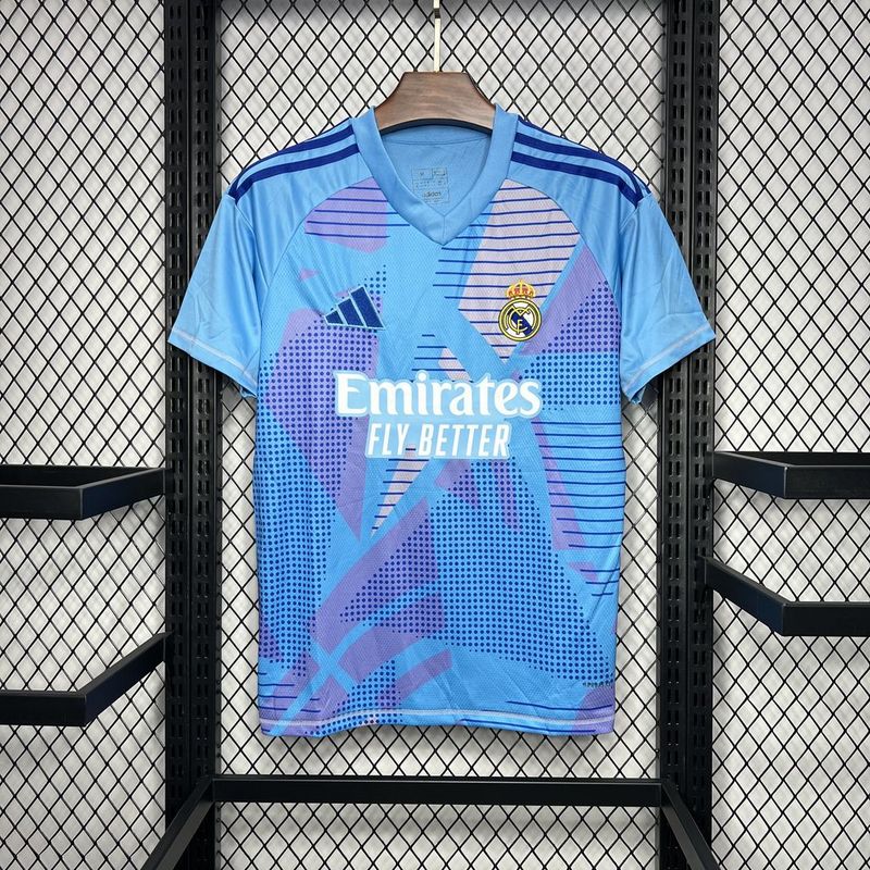 24-25 Real Madrid Goalkeeper Soccer Jersey Blue - view 3