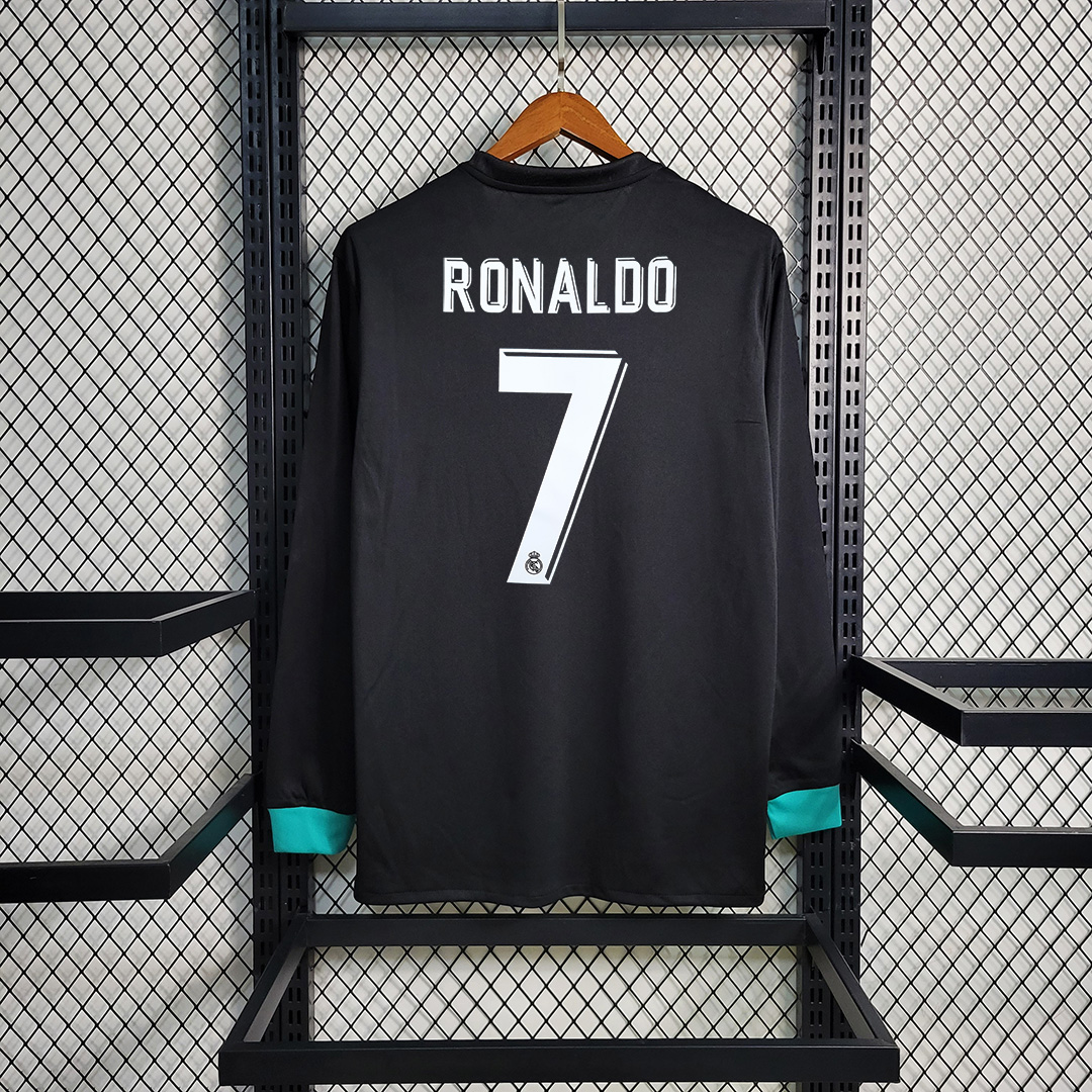 17-18 Real Madrid Away Retro Jersey Long Sleeve - view 12