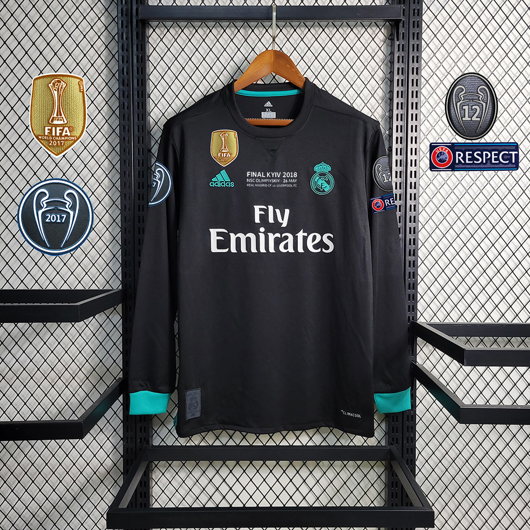 17-18 Real Madrid Away Retro Jersey Long Sleeve - view 8