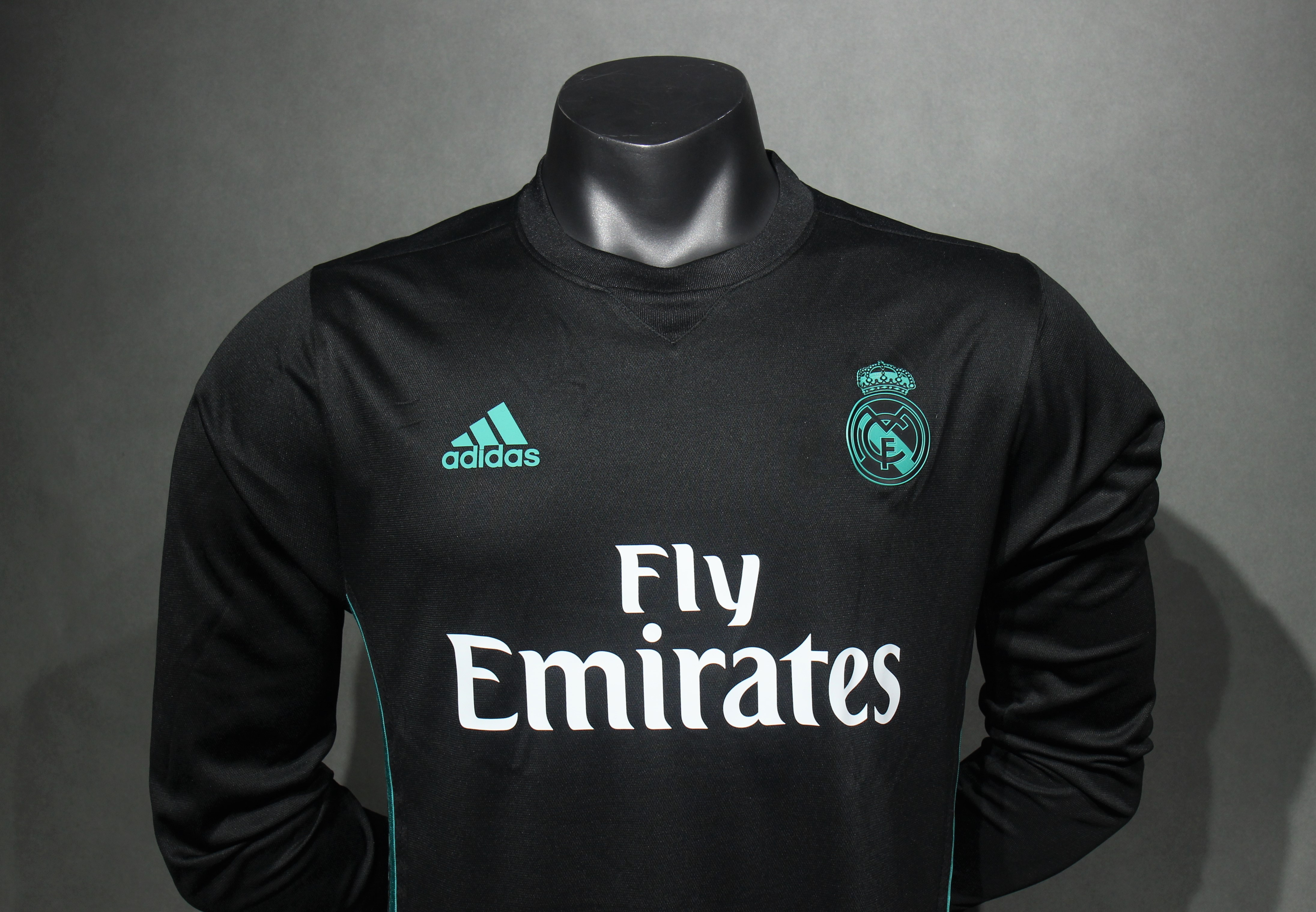 17-18 Real Madrid Away Retro Jersey Player Version Long Sleeve - view 5