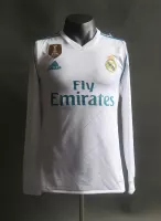 17-18 Real Madrid Home Retro Jersey Player Version Long Sleeve - view 1
