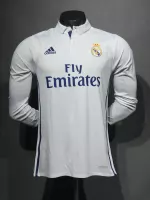 16-17 Real Madrid Home Retro Jersey Player Version Long Sleeve - view 1