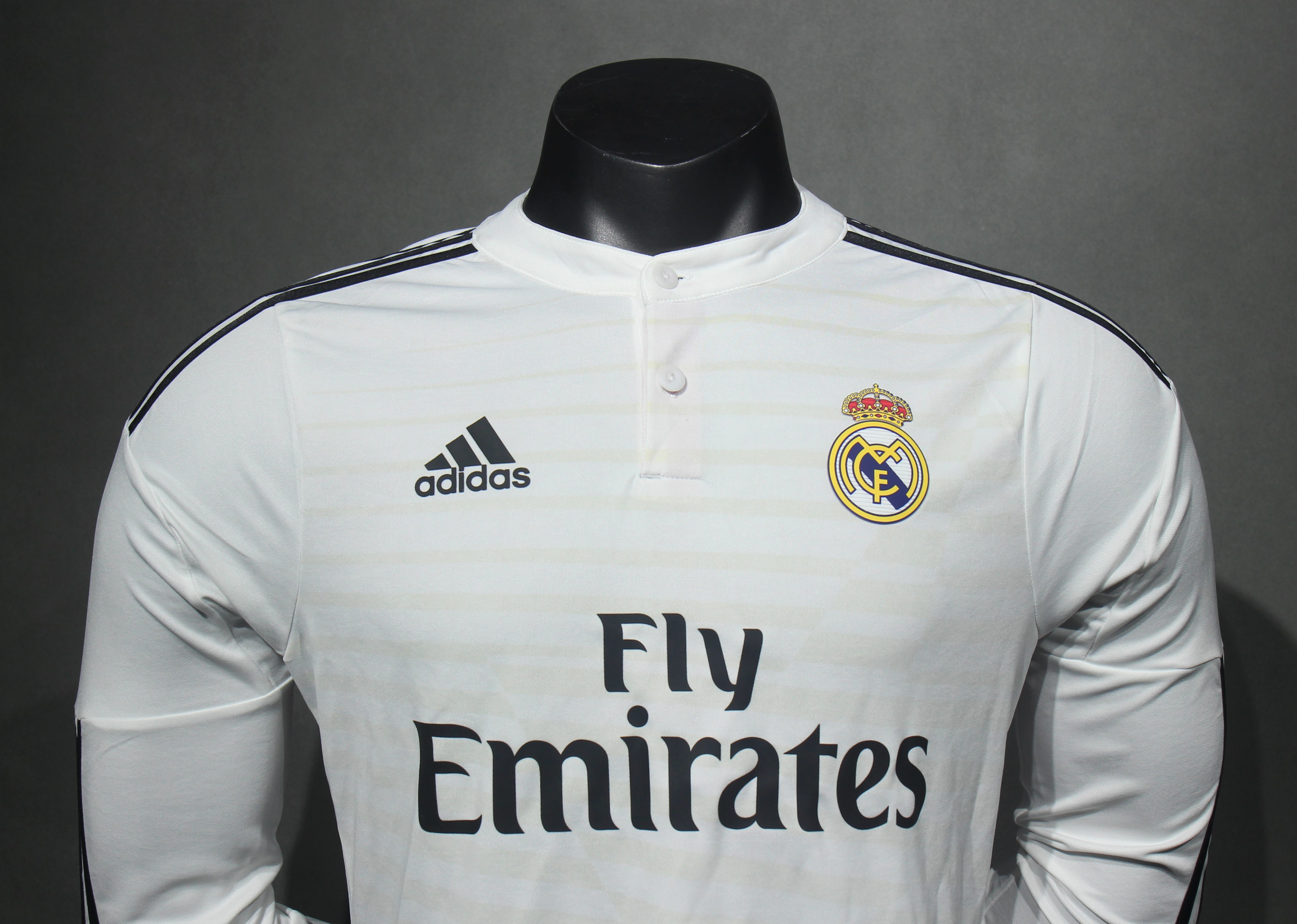 2014/15 Real Madrid Home Retro Jersey Player Version Long Sleeve - view 7