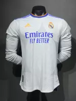 21-22 Real Madrid Home Soccer Jersey Retro Player Version Long Sleeve - view 1