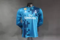 17-18 Real Madrid Second Away Retro Jersey Player Version Long Sleeve - view 1