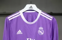 16-17 Real Madrid Away Retro Purple Jersey Long Sleeve Player Version - view 9
