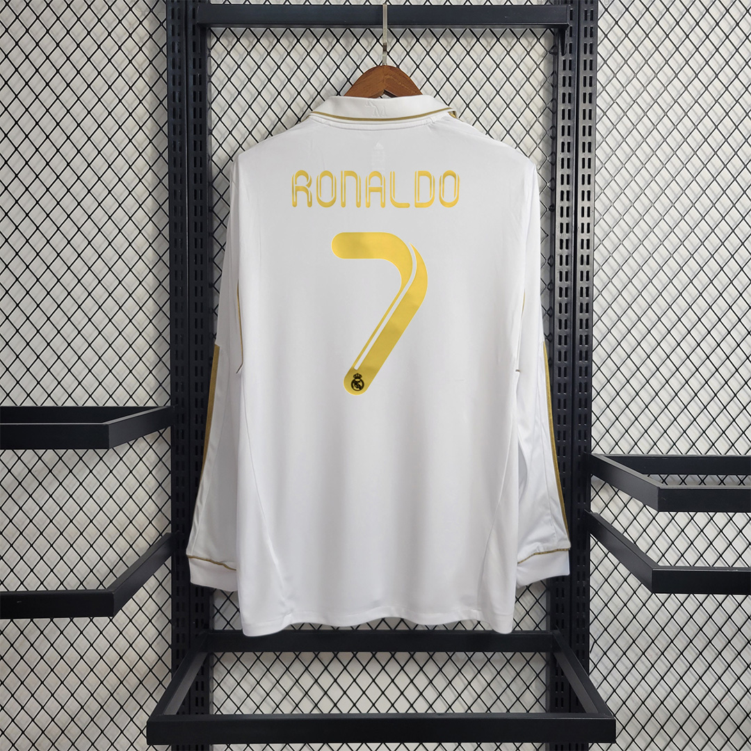 11-12 Real Madrid Home Retro Jersey Lond Sleeve - view 14
