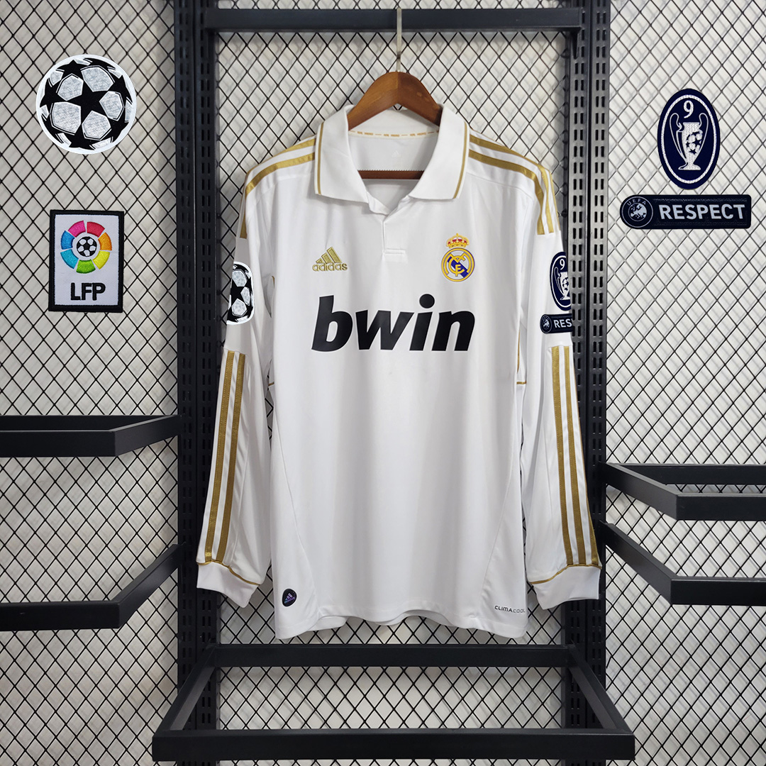 11-12 Real Madrid Home Retro Jersey Lond Sleeve - view 7