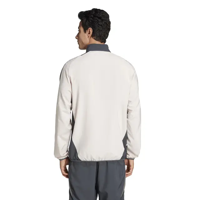 2024-2025 Real Madrid Mens UCL Training Tracksuit Jacket -Beige - view 4