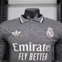 24-25 Real Madrid Third Away Soccer Jersey Player Version Long Sleeve - view 5