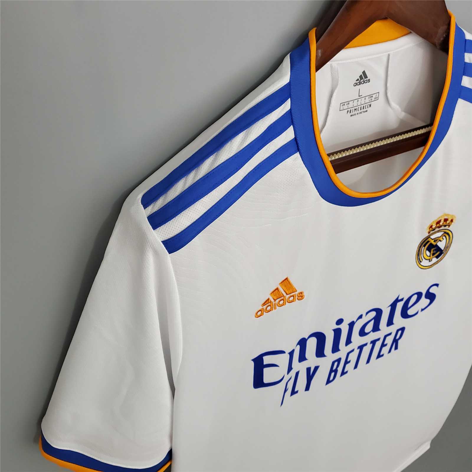 21-22 Real Madrid Home Soccer Jersey - view 6