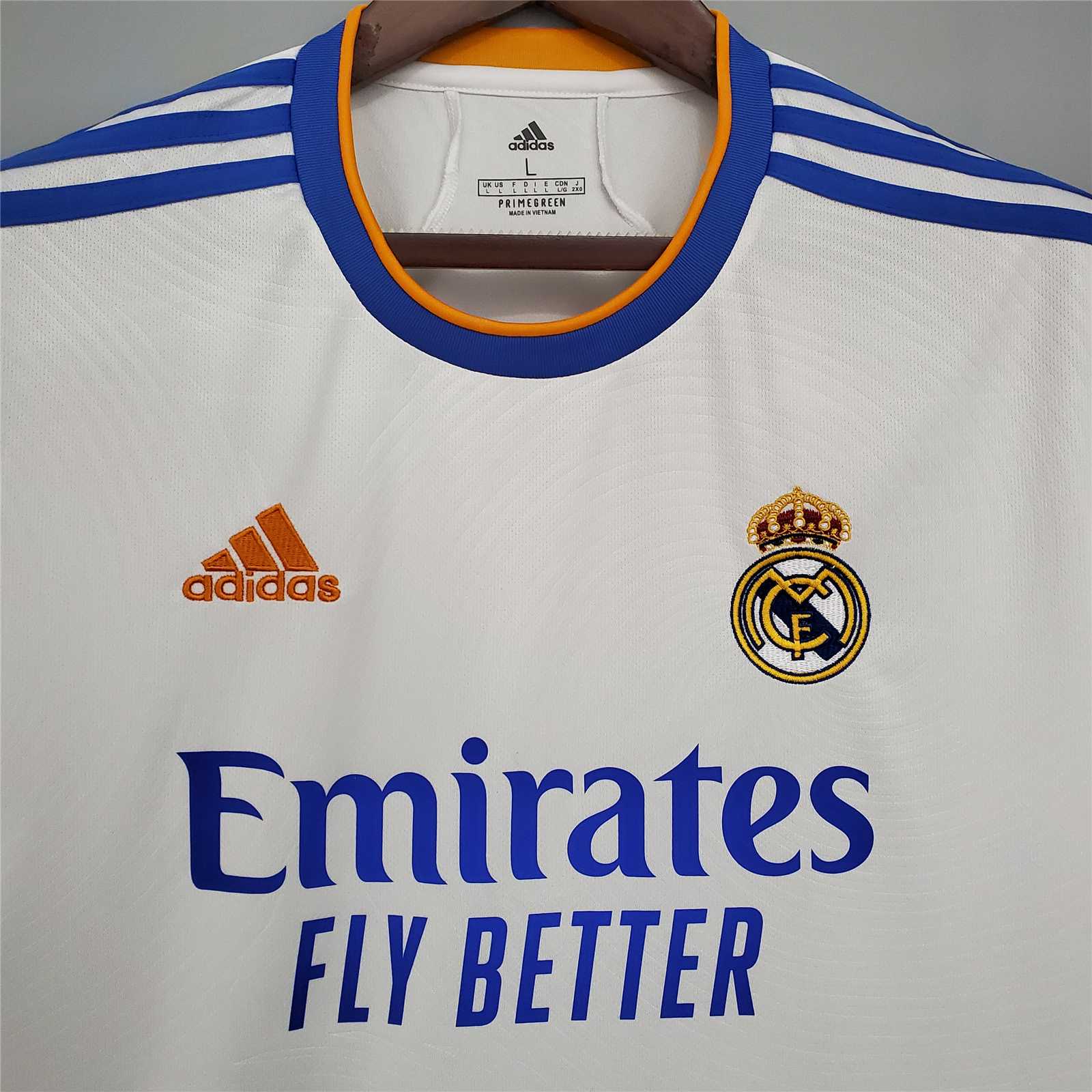21-22 Real Madrid Home Soccer Jersey - view 9