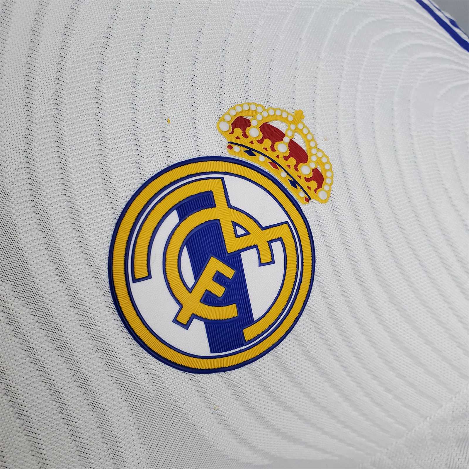 21-22 Real Madrid Home Soccer Jersey Player Version - view 12