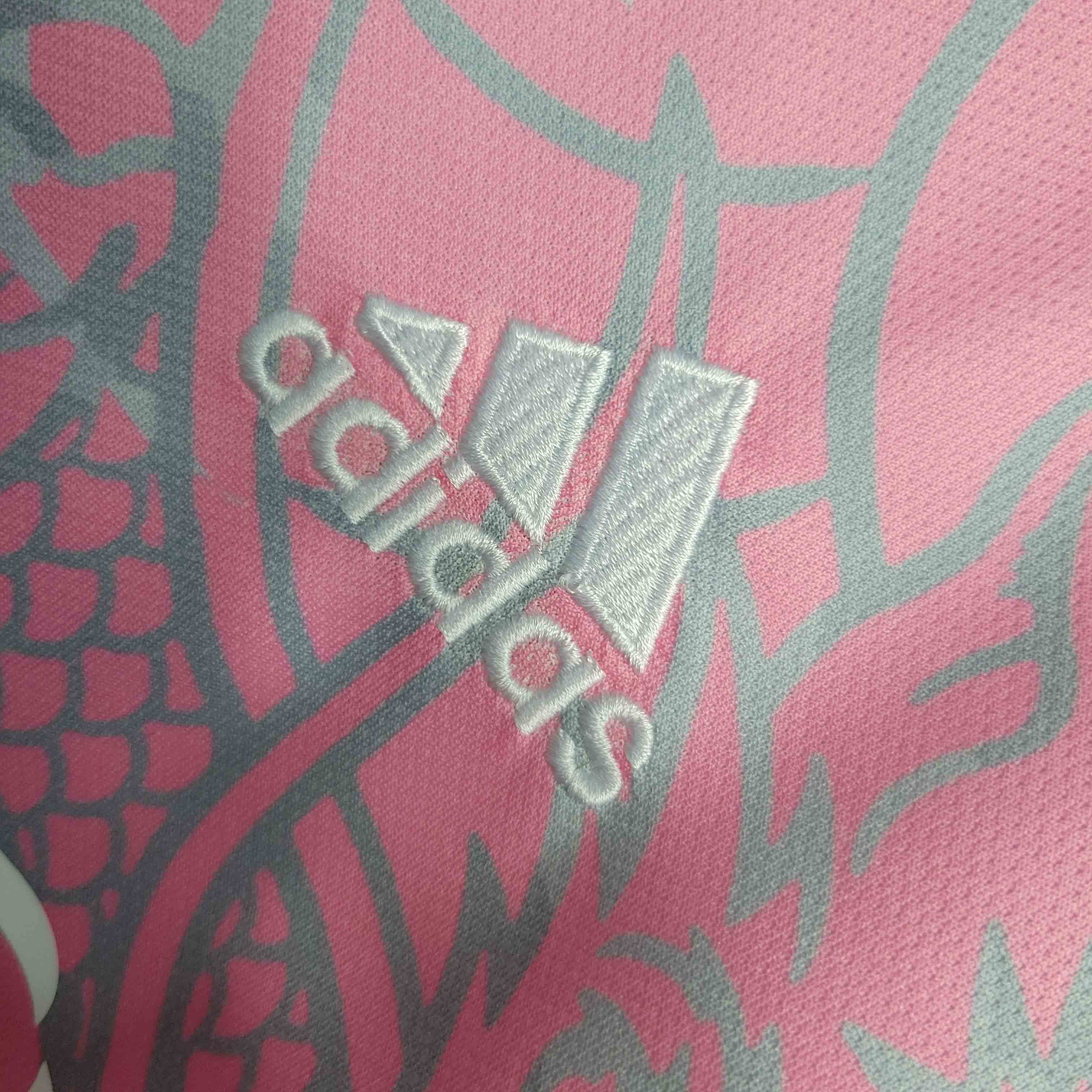 23-24 Real Madrid Pink Dragon Polo Shirt - view 7