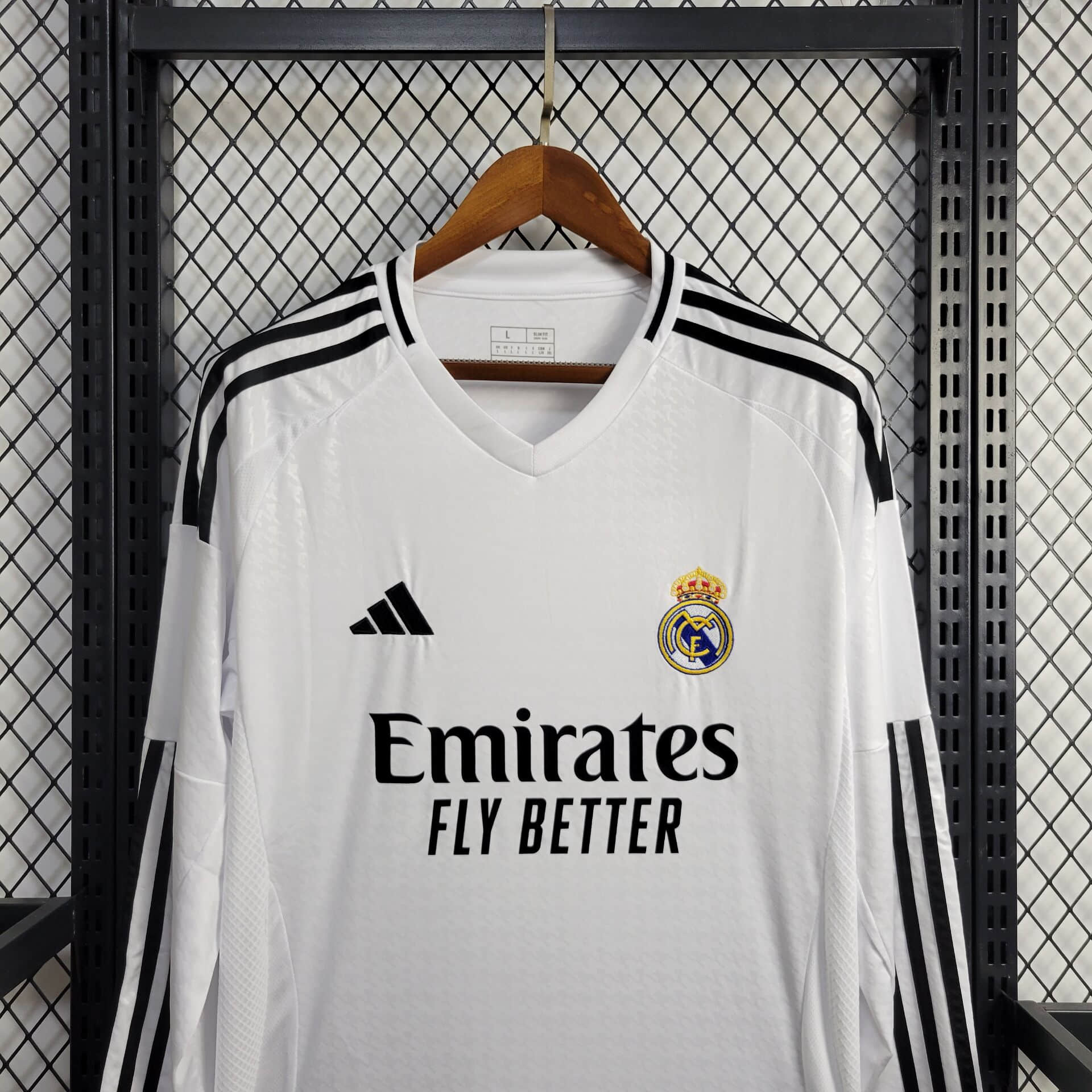 24-25 Real Madrid Home Soccer Jersey Long Sleeve - view 6