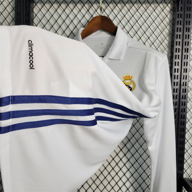 16-17 Real Madrid Home Retro Jersey Long Sleeve - view 6