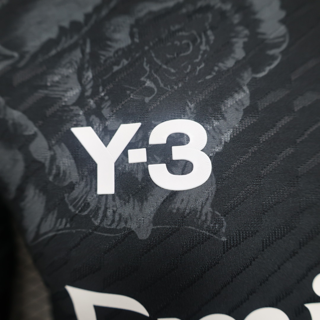 23-24 Real Madrid Y-3 Special Fourth Jersey Black Player Version - view 4